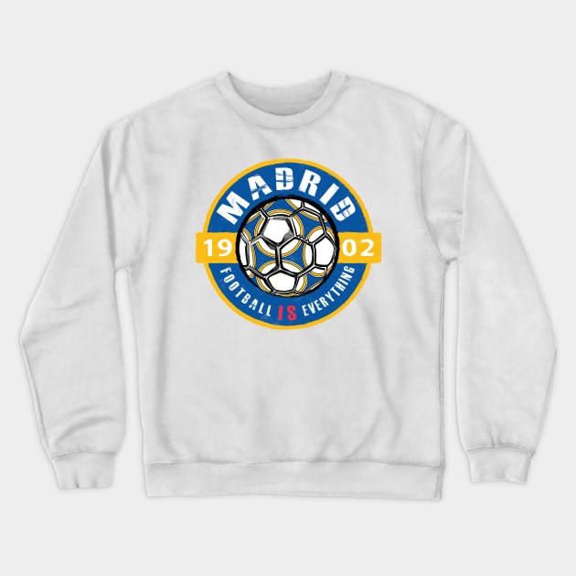 eternalentrepreneur Football Is Everything Real Madrid Vintage Crewneck Sweatshirt